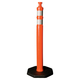 Traffic Delineator Post And Base - 42 Inch