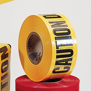 Yellow Caution Barrier Tape - 3 Inch x 1000 Feet - 3 Mil