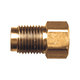 Brass SAE - 45-Degree Inverted Flare Dual Master Cylinder Adapter - 3/16 Inch Tube x 9/16-18 Inch