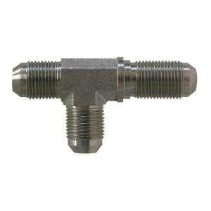 JIC BULKHEAD RUN TEE- 1/4 JIC X 1/4 JIC