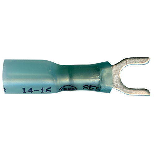 Supreme+ Crimp/Solder/Seal #10 Stud Spade Connector - 16-14 AWG