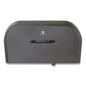 Jumbo Jr. Bathroom Tissue Dispenser, Double Roll, 22.1 x 4.8 x 12.1, Black