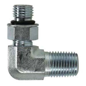 9/16-18X3/8 (3/8 OD) O-Ring to Male Pipe Elbow