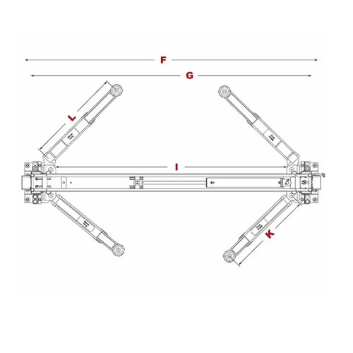 GP-7  GrandPrix Series 7000lbs Capacity 2 Post Lift - 106.5