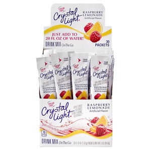 Crystal Light On the Go, Raspberry Lemonade, 0.16 oz Packets, 30/Box