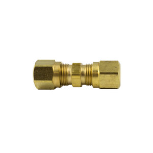 Brass DOT Air Brake - Fittings For SAE J844D - Nylon Tubing Union - 5/8 Inch Tube