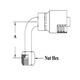 1H X 1-5/16X12 JIC/SAE FE SWV MDR 90 BND