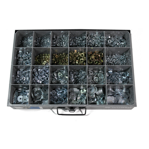 Metric Hex Nut, Flange Nut, Fender Washer Assortment  1735 Pcs