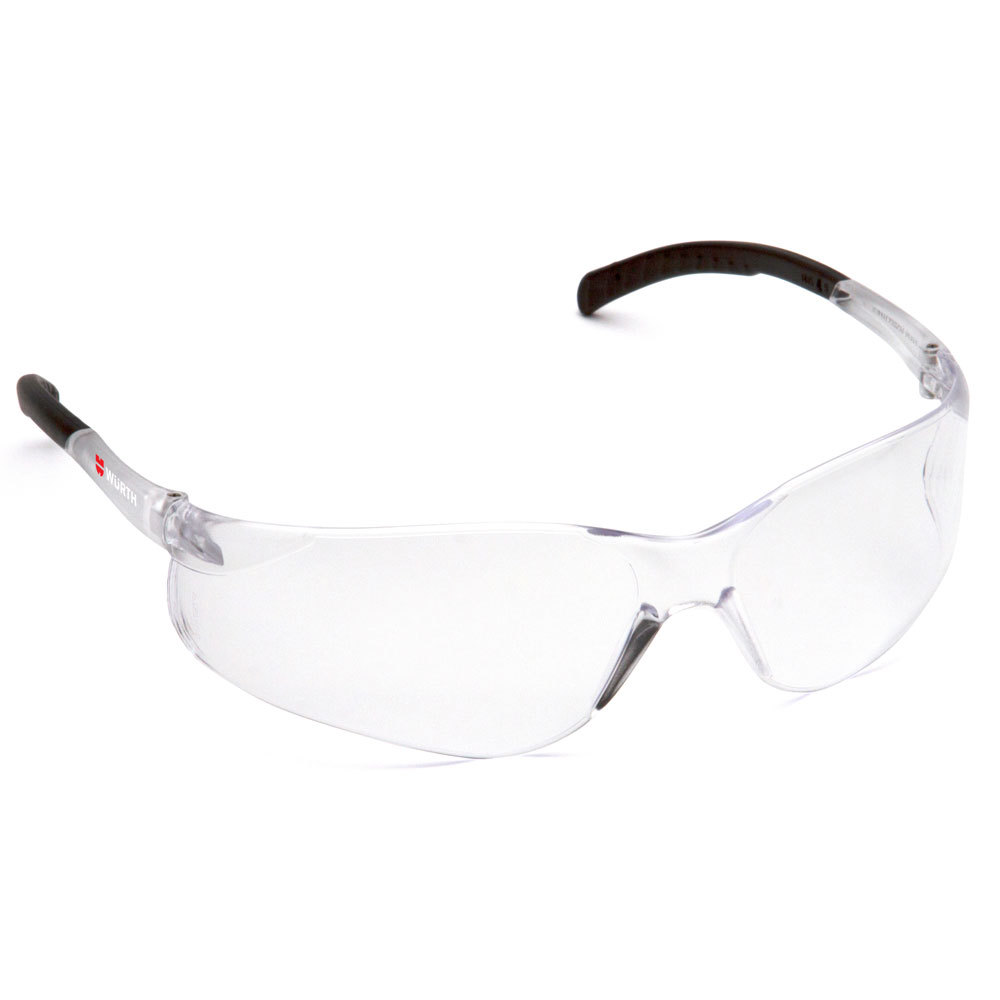 Fission Safety Glasses With Black Temple Clear Lens