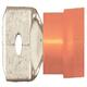 Red Male Spade Nylon 1/4