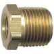 Brass Pipe - Fittings Bushing - 3/8 Inch Male Pipe Thread (MPT) x 1/4 Inch Female Pipe Thread (FPT)
