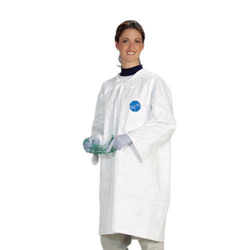 DuPont® Tyvek® 400 No Pockets Disposable Lab Coat - Large