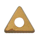 Positive Rake Bit With 3 Cutting Edges and Tin Coating 3/8
