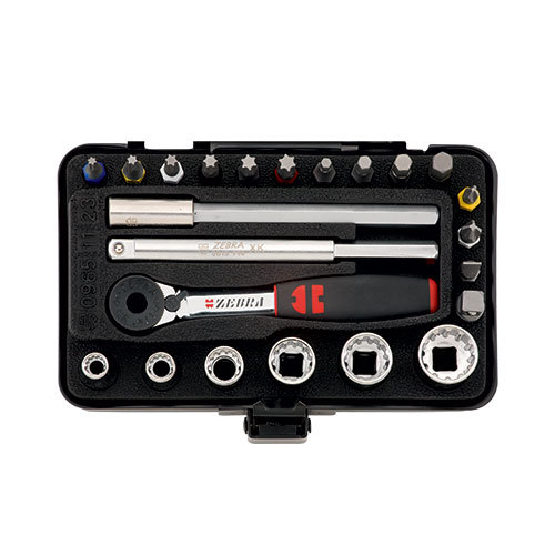 Mini 1/4 Multi Socket Wrench Assortment - 23 Piece