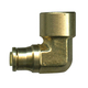 Brass Push-To-Connect - DOT Air Brake - Nylon Tubing - 90-Degree Elbow - 1/4 In Tube x 1/4 In Female Pipe Thread (FPT)