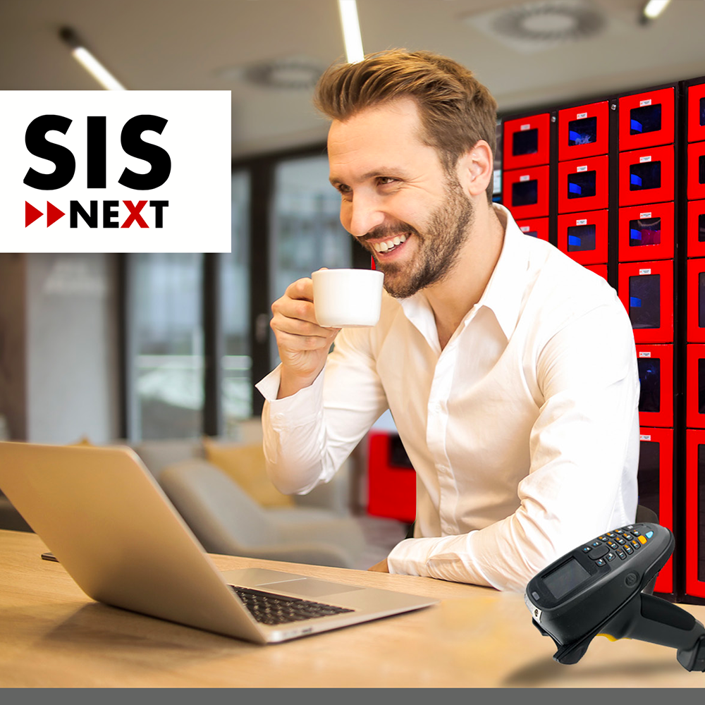 Man Smiling SIS System on Screen
