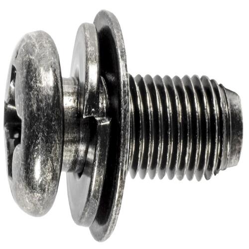 M6-1.0 X 19MM Phillips Round Head Thread CuttingScrew With SEMS Black Zinc Hyundai