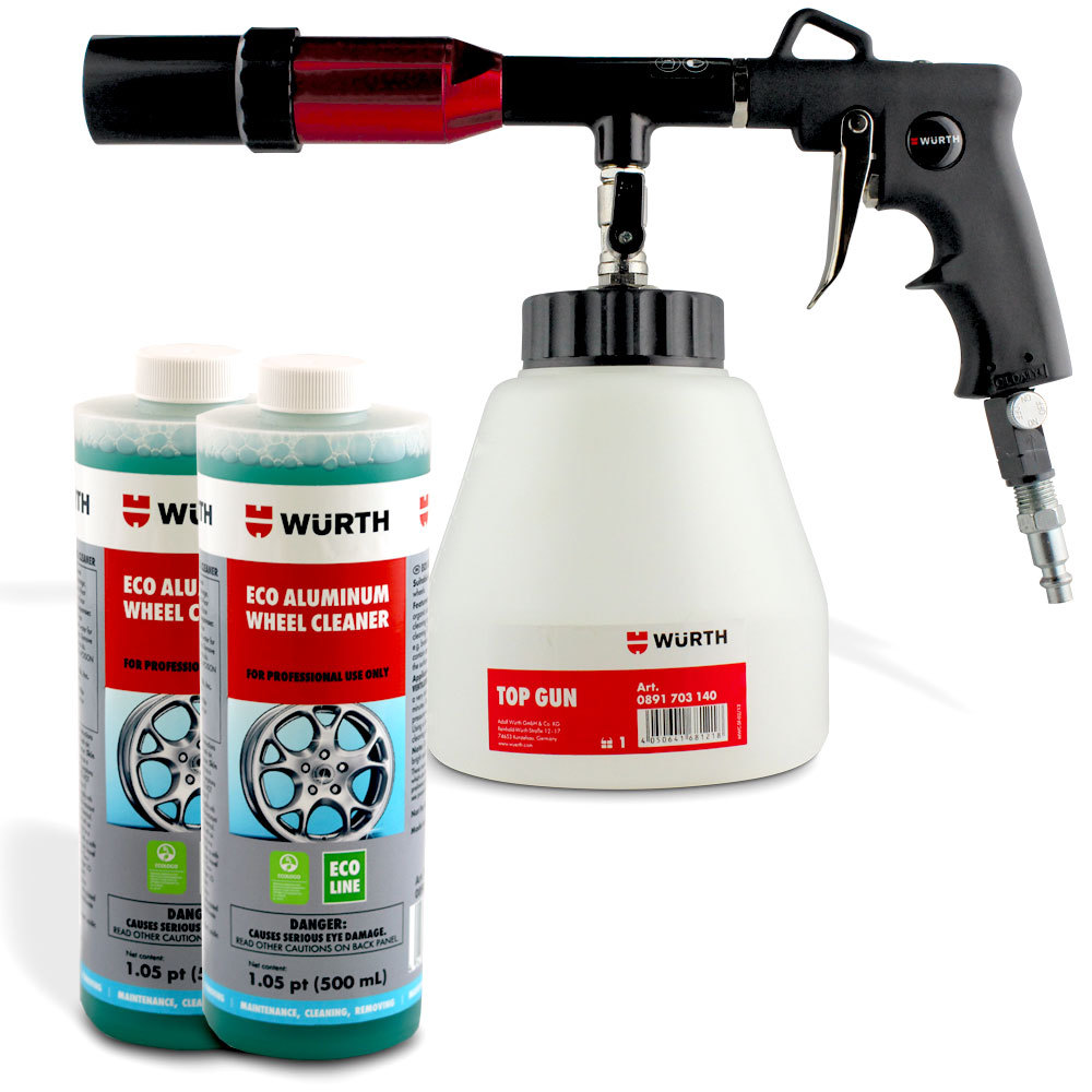 Top Gun Cleaning Gun Package Deal 1 Includes 2 Eco Aluminum WheelCleaner Chemical Products