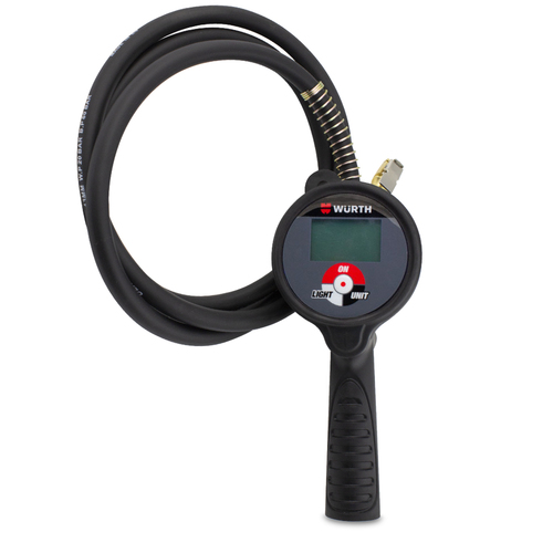 Wurth Digital Tire Inflator and Deflator Gauge 6 Foot Hose