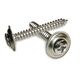 Chrome Phillips Oval Head SEMS Self-Tapping Screws 10X11/4