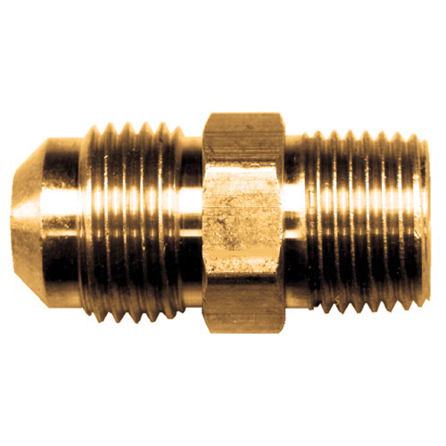 Brass SAE - 45-Degree Flare Union Coupling -Tube to Male Pipe - 5/16 Inch Tube x 1/8 Inch Male Pipe Thread (MPT)