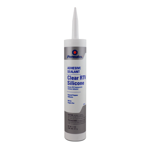 Permatex Clear RTV Silicone Adhesive Sealant 11 oz. RTV silicone