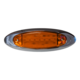 Amber Clearance Marker Chrome Bezel 6 LEDS 6 5/8