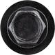 M4.2 - 1.41 X 25MM Indented HEX Flange Head SEMSTapping Screw Black Zinc GM