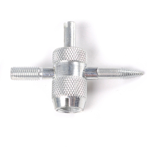 Tire Valve Tool 4-Way Chrome