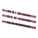 Aluminum Socket Organizer Rail Set With Rubber End Caps - Red - 3 Pieces