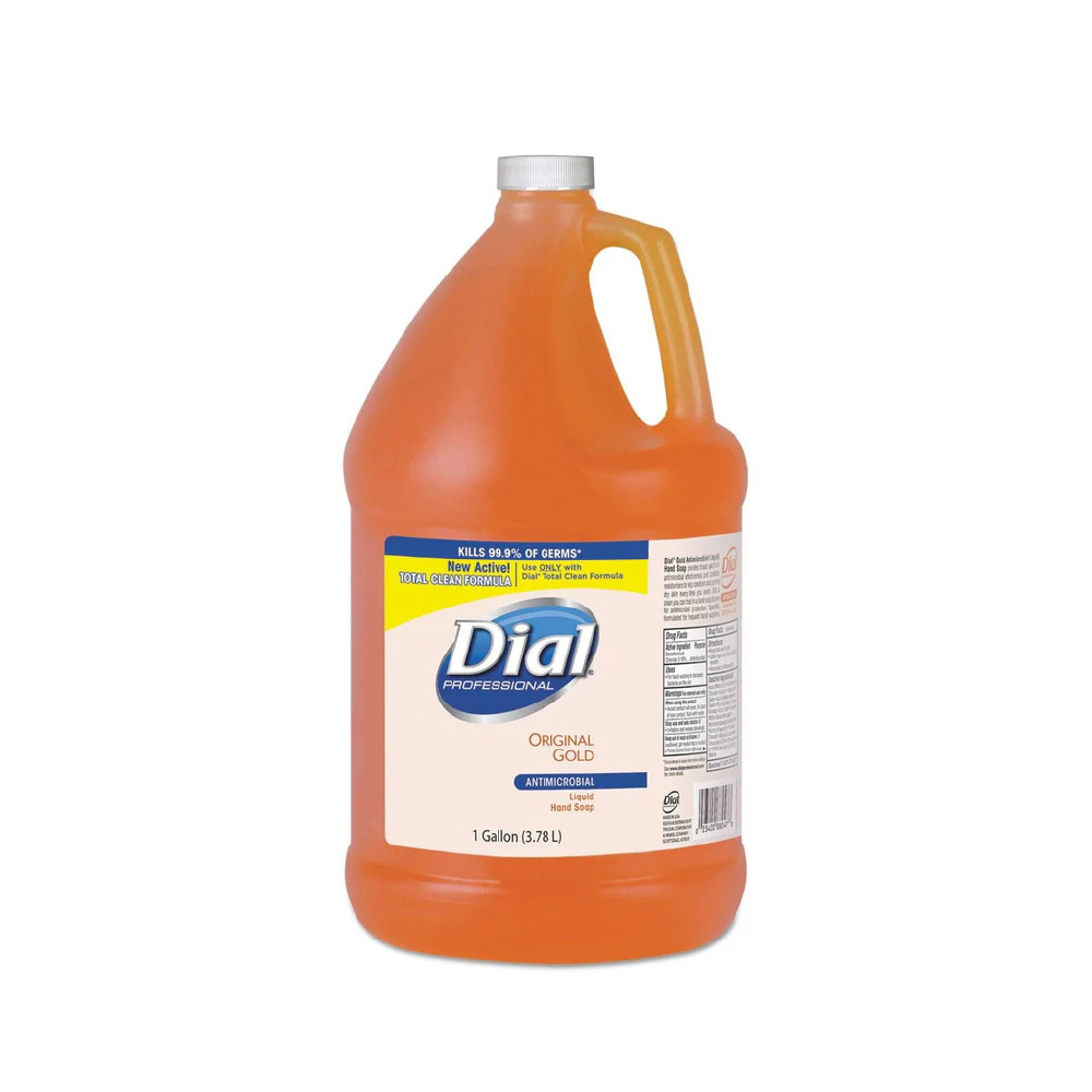 Dial Gold Antibacterial Liquid Hand Soap, 1 gal, 4/Carton